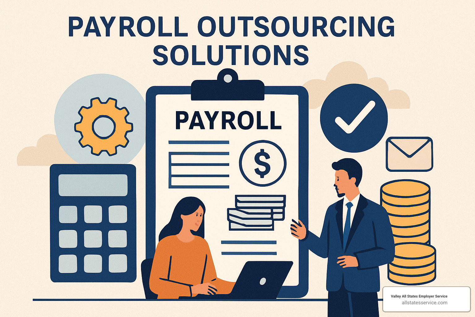 person comparing different service options on a laptop - payroll outsourcing solutions