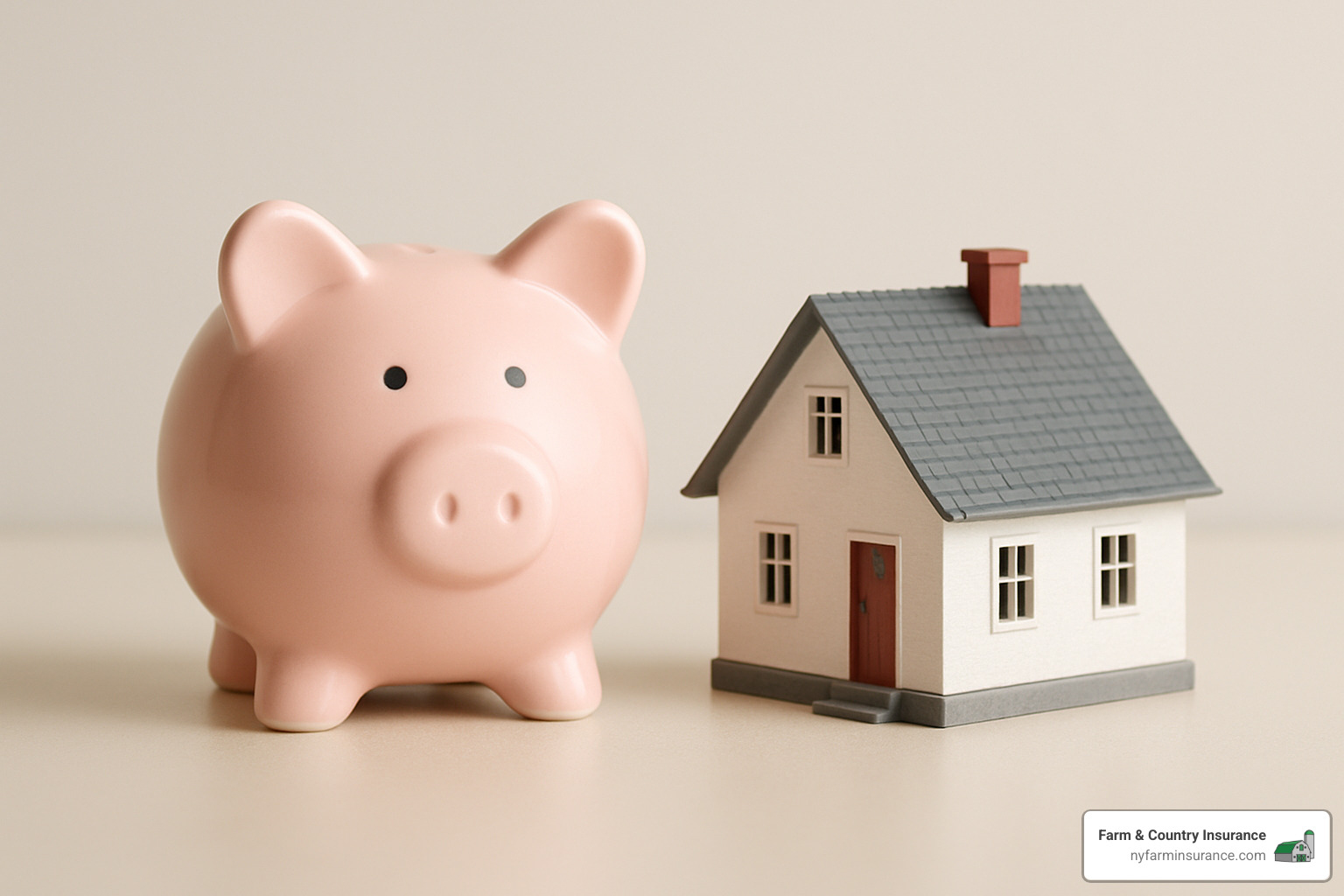 4897f5f024aa92c587072c366208bc8d0aba5c08 Home Sweet (Affordable) Home Insurance Rising costs? Get expert tips to find cheap homeowners insurance. Understand factors, compare policies, and secure affordable protection now. piggy bank next to a model house - cheap homeowners insurance