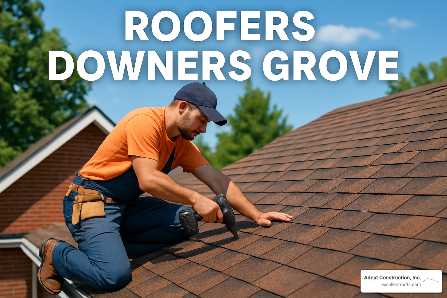 Contractor showing a business owner a detailed estimate on a tablet - roofers downers grove