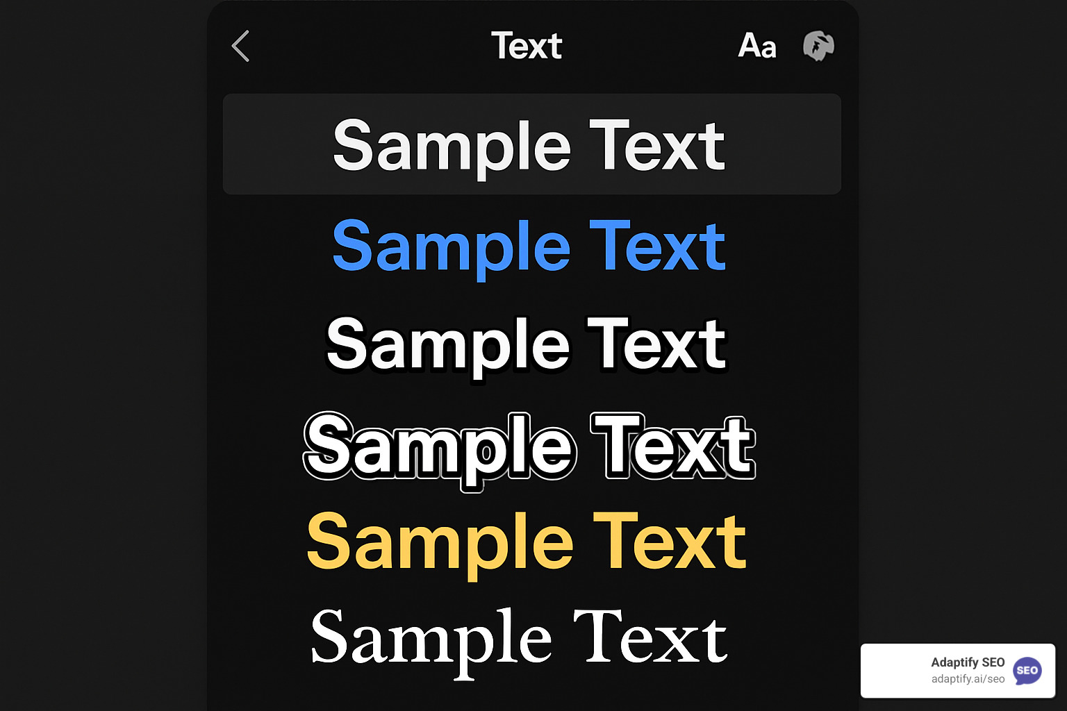 text effects and font customization options - apps for creating text posts