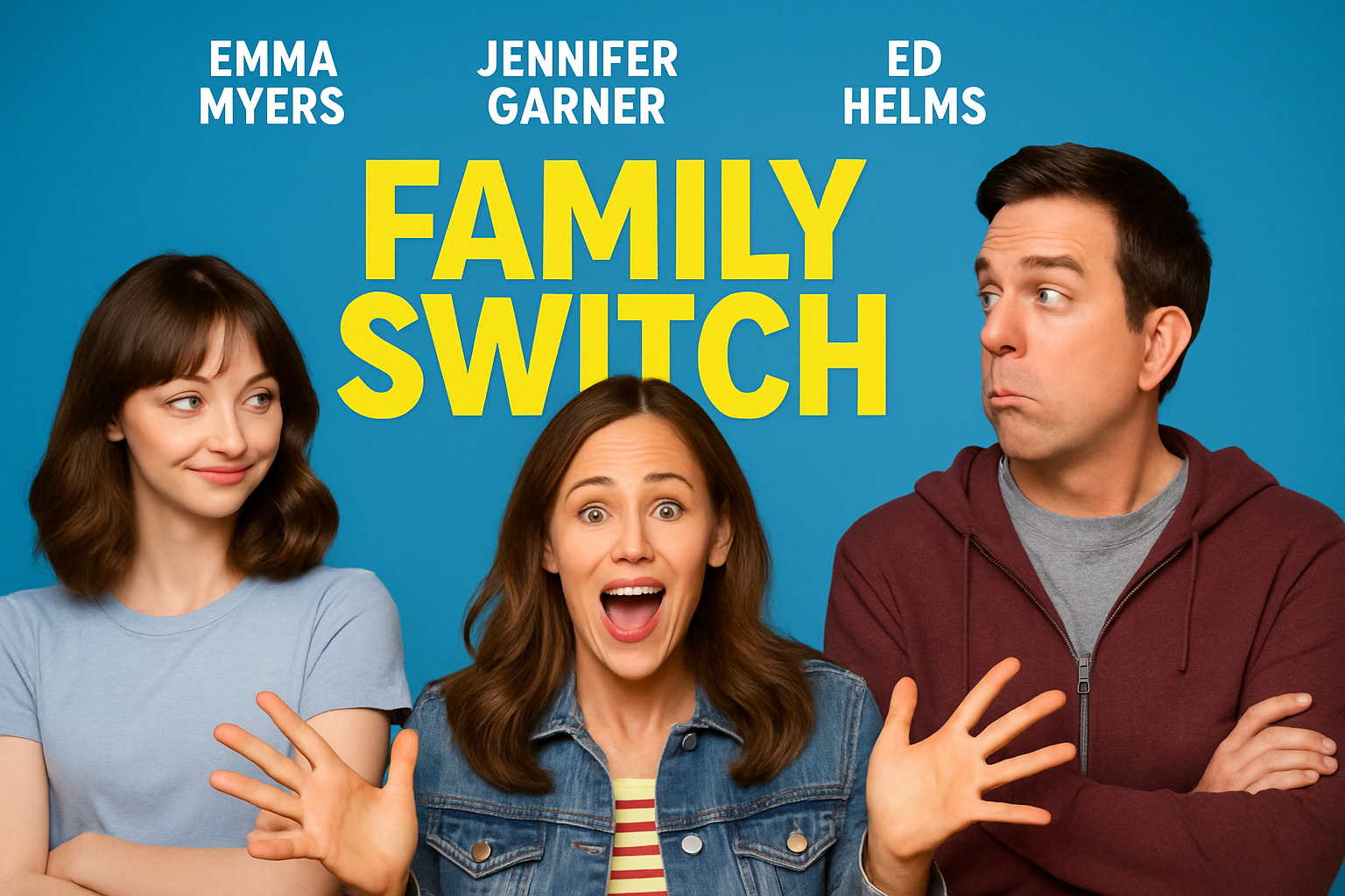 family switch movie poster - emma myers