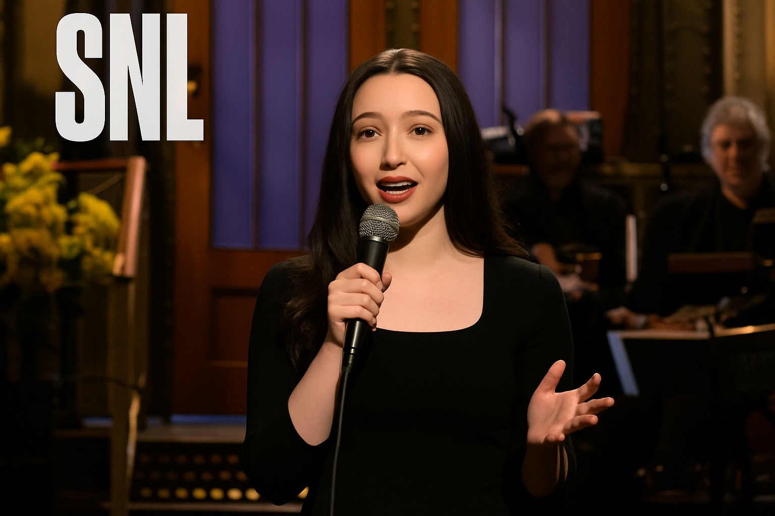 Mikey Madison during her Saturday Night Live monologue - mikey madison movies and tv shows