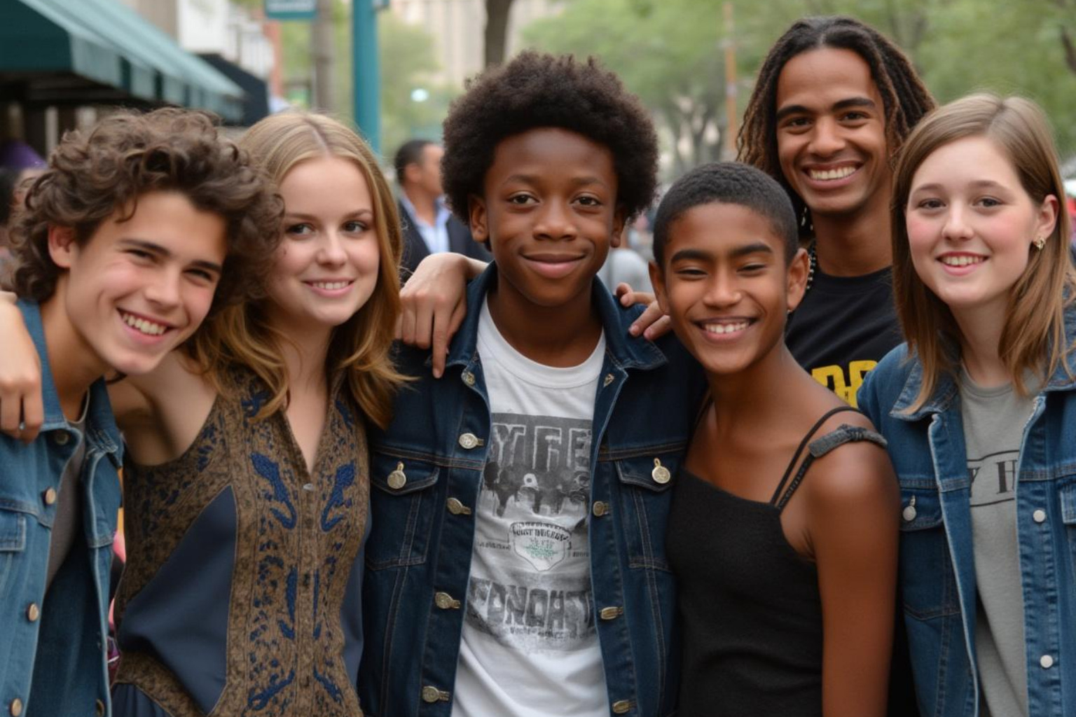 Malachi Barton with his Disney Channel castmates at a recent event - malachi barton