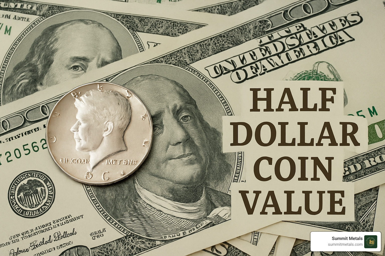 high-value half dollar coins showing examples of valuable specimens - half dollar coin value