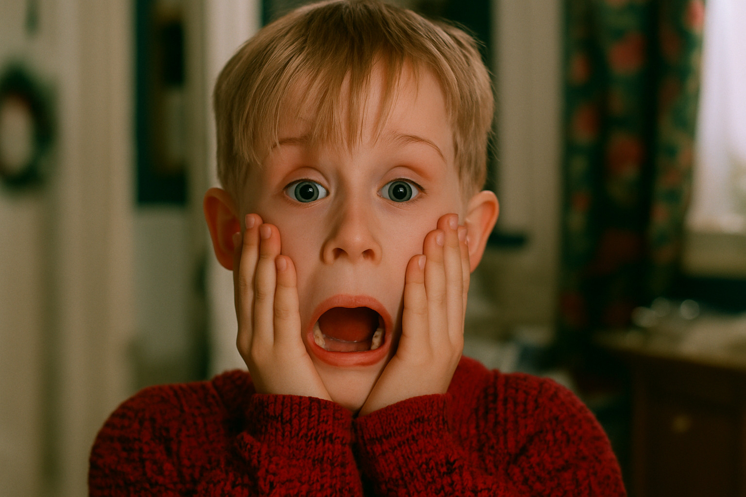 Macaulay Culkin in the movie 'Home Alone' - Macaulay Culkin