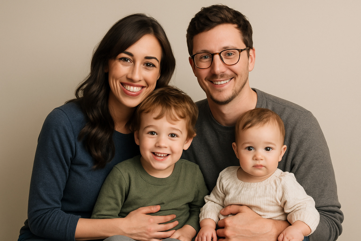 Colleen Ballinger with her husband Erik Stocklin and their children - Colleen Ballinger