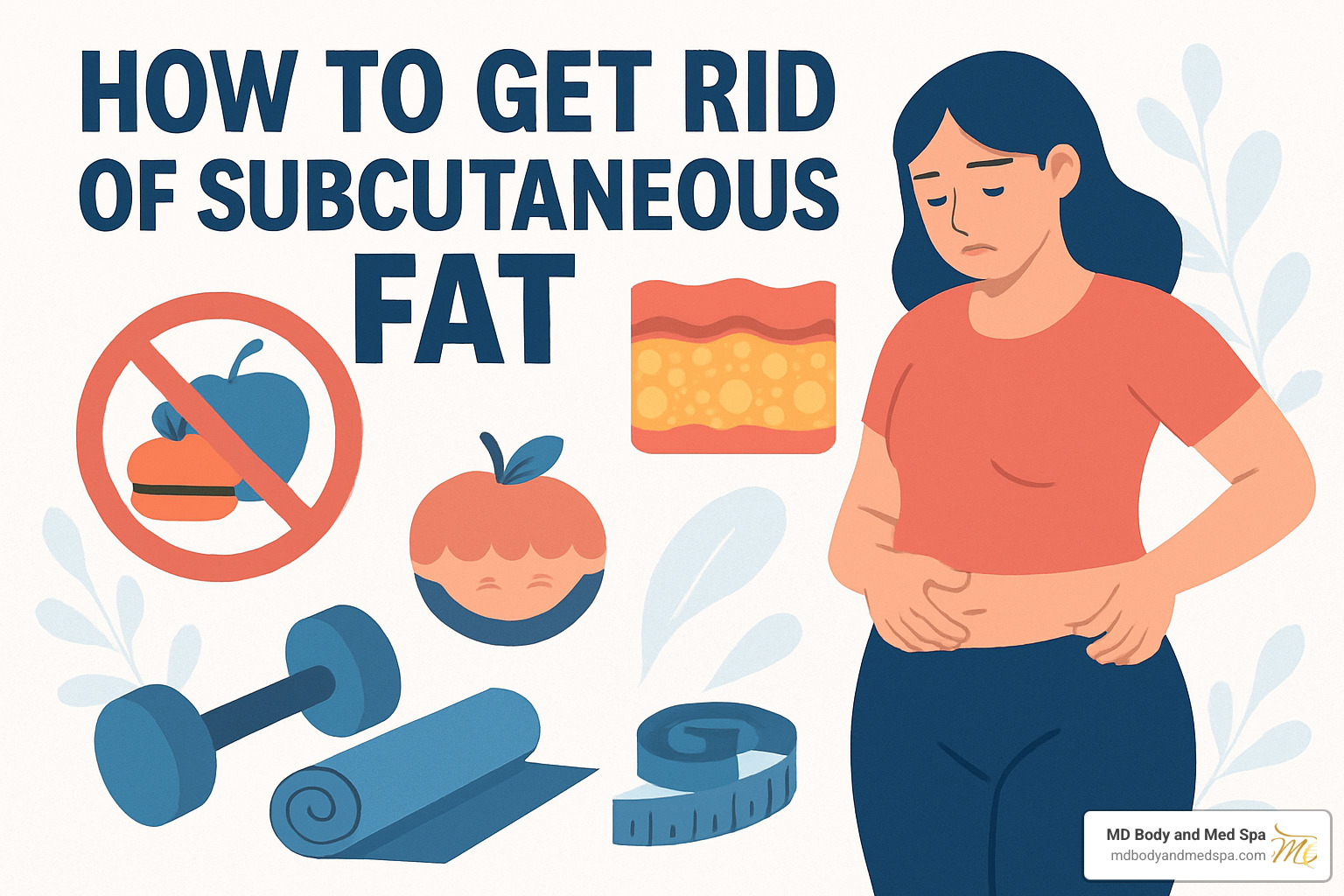 non-invasive body contouring device being used on a patient's abdomen - how to get rid of subcutaneous fat
