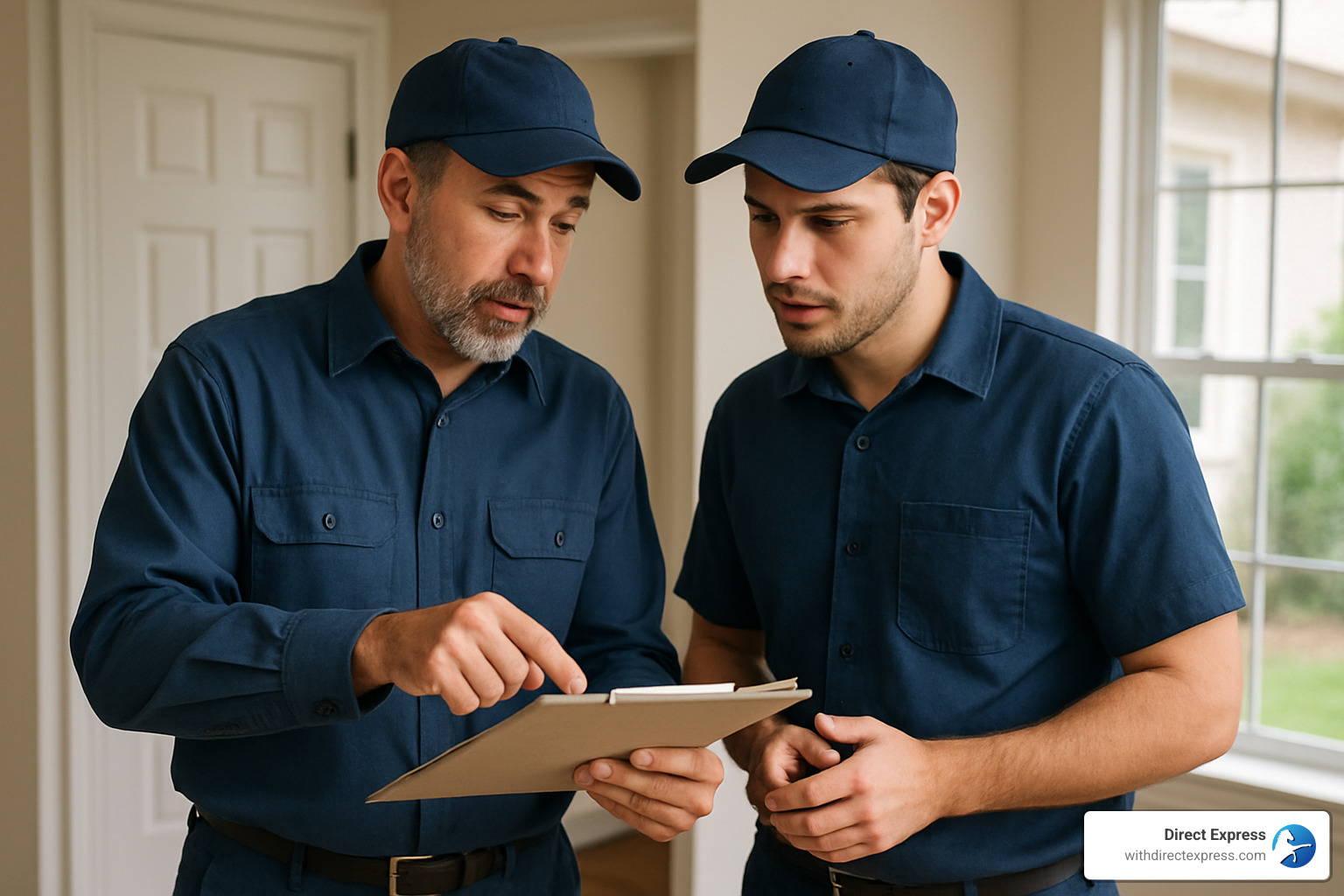 A maintenance supervisor coordinating with a technician - property management jobs