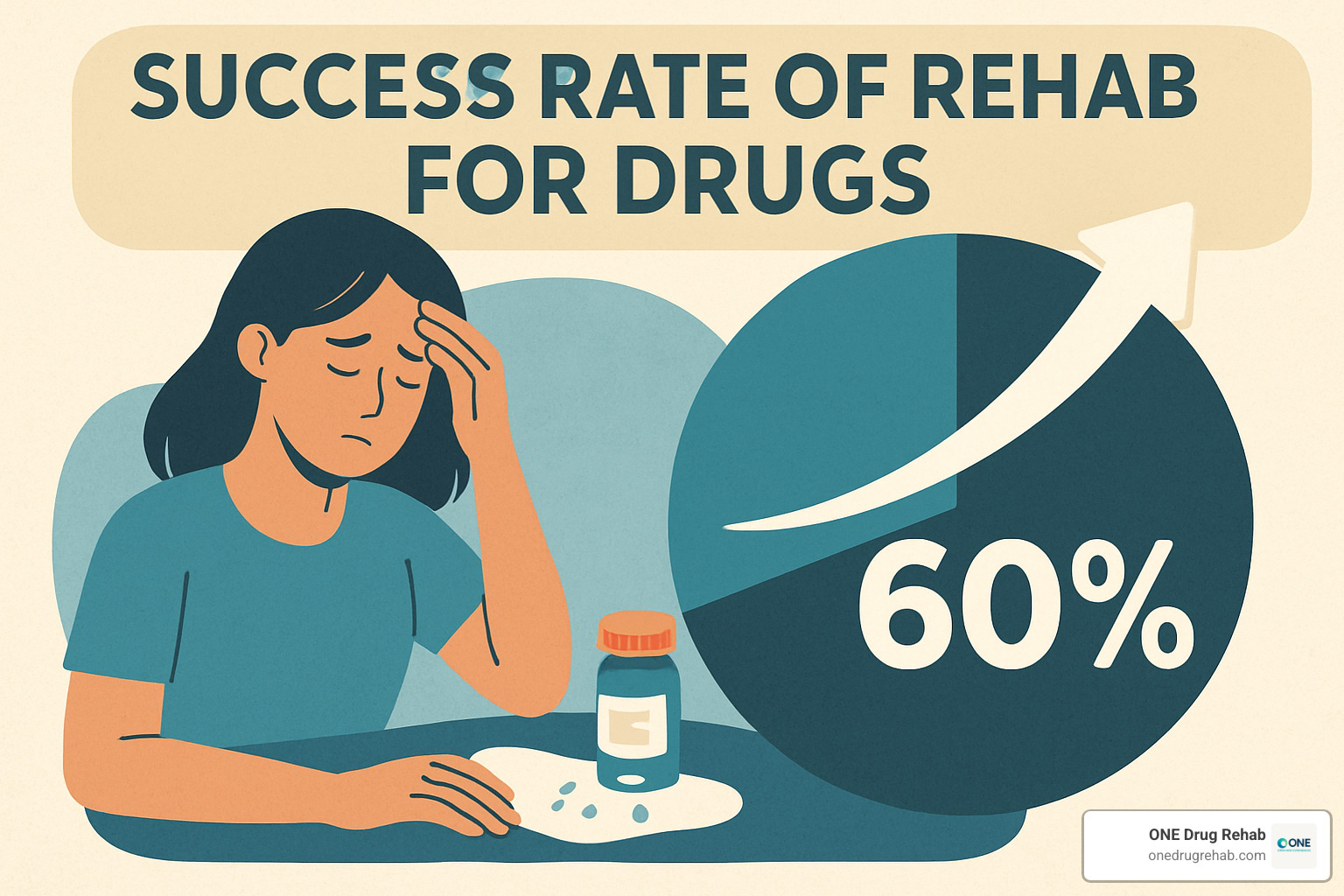 Person thoughtfully examining rehab facility brochures and information - success rate of rehab for drugs