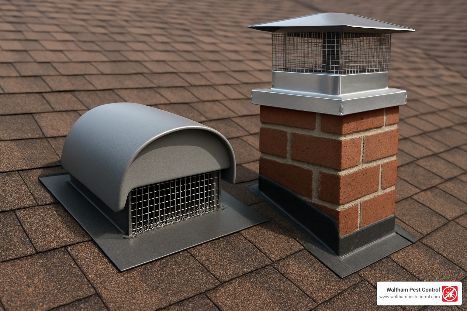 properly sealed attic vent and chimney cap - i have a raccoon in my yard