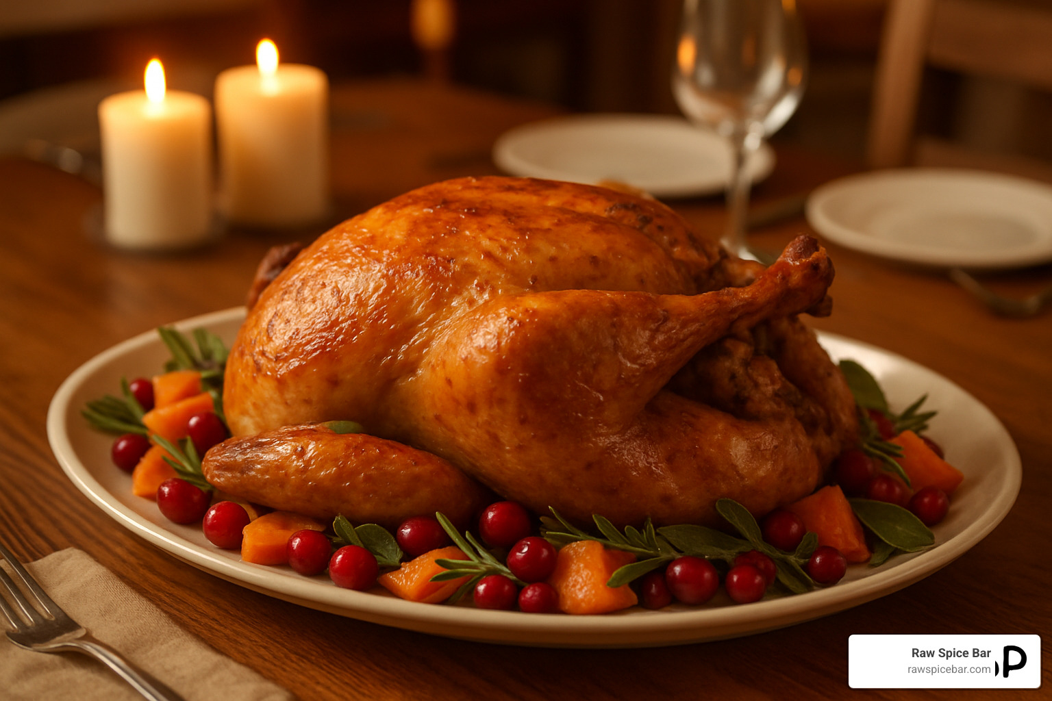 Delicious, finished poultry dish on a dining table - Low sodium poultry seasoning