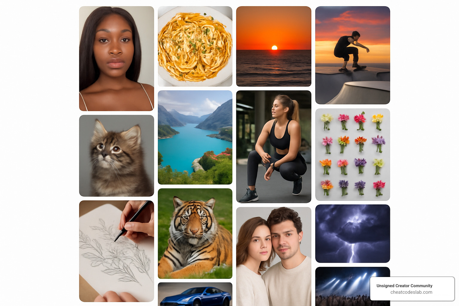 Instagram Explore Page grid showing diverse content recommendations based on user interests and engagement patterns - Instagram Features