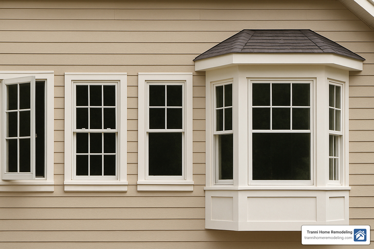 various window styles including casement, double-hung, and bay windows - window installation company near me