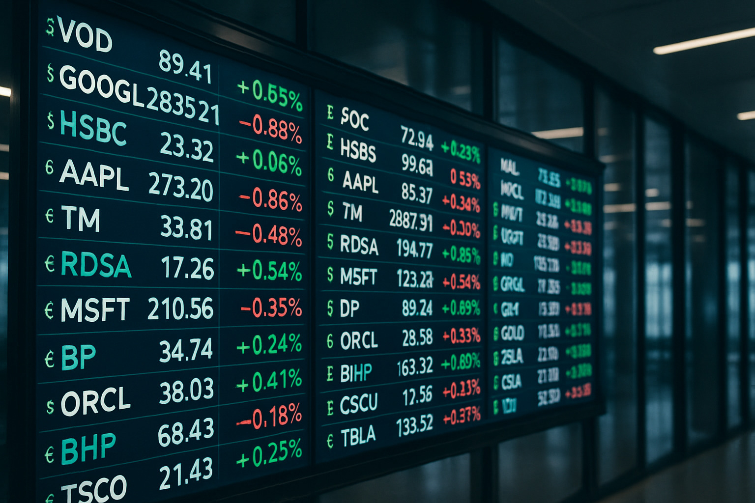 various international stock market tickers - fintechzoom.com markets