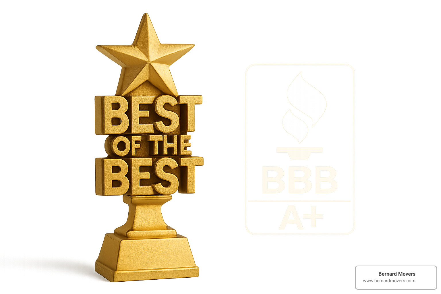 Best of the Best award and A+ BBB logo