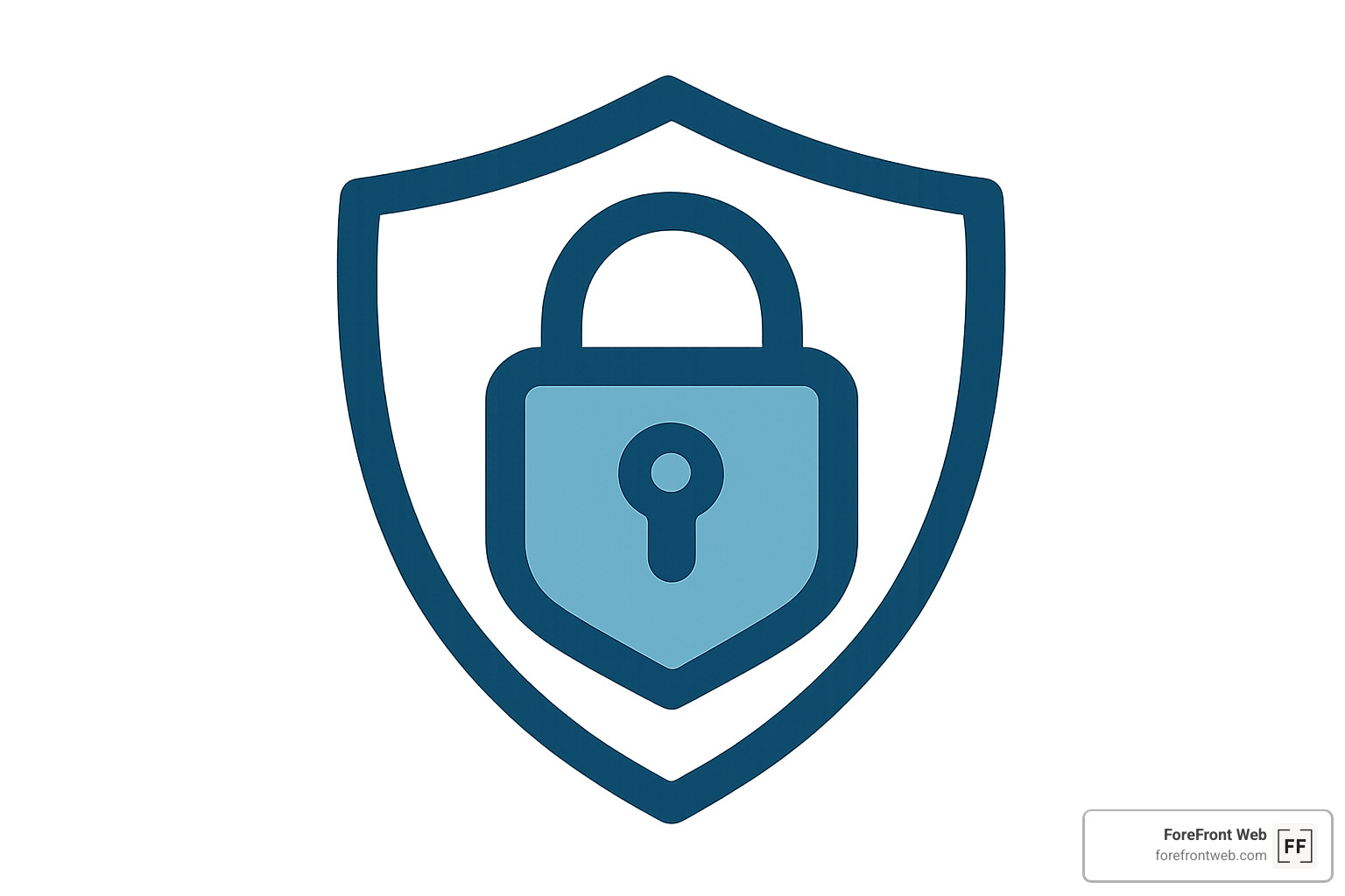 Lock and shield icon symbolizing data security and HIPAA compliance in healthcare digital marketing - digital marketing for healthcare