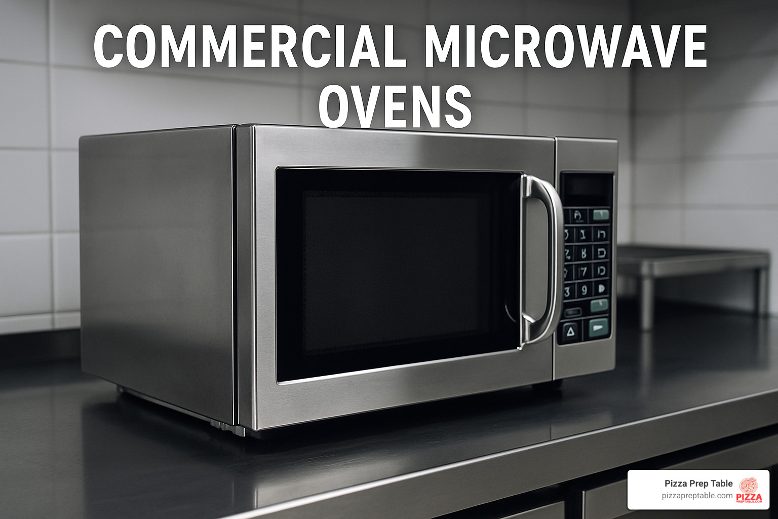 Sharp R21LVF medium-duty microwave in a small restaurant kitchen - commercial microwave ovens