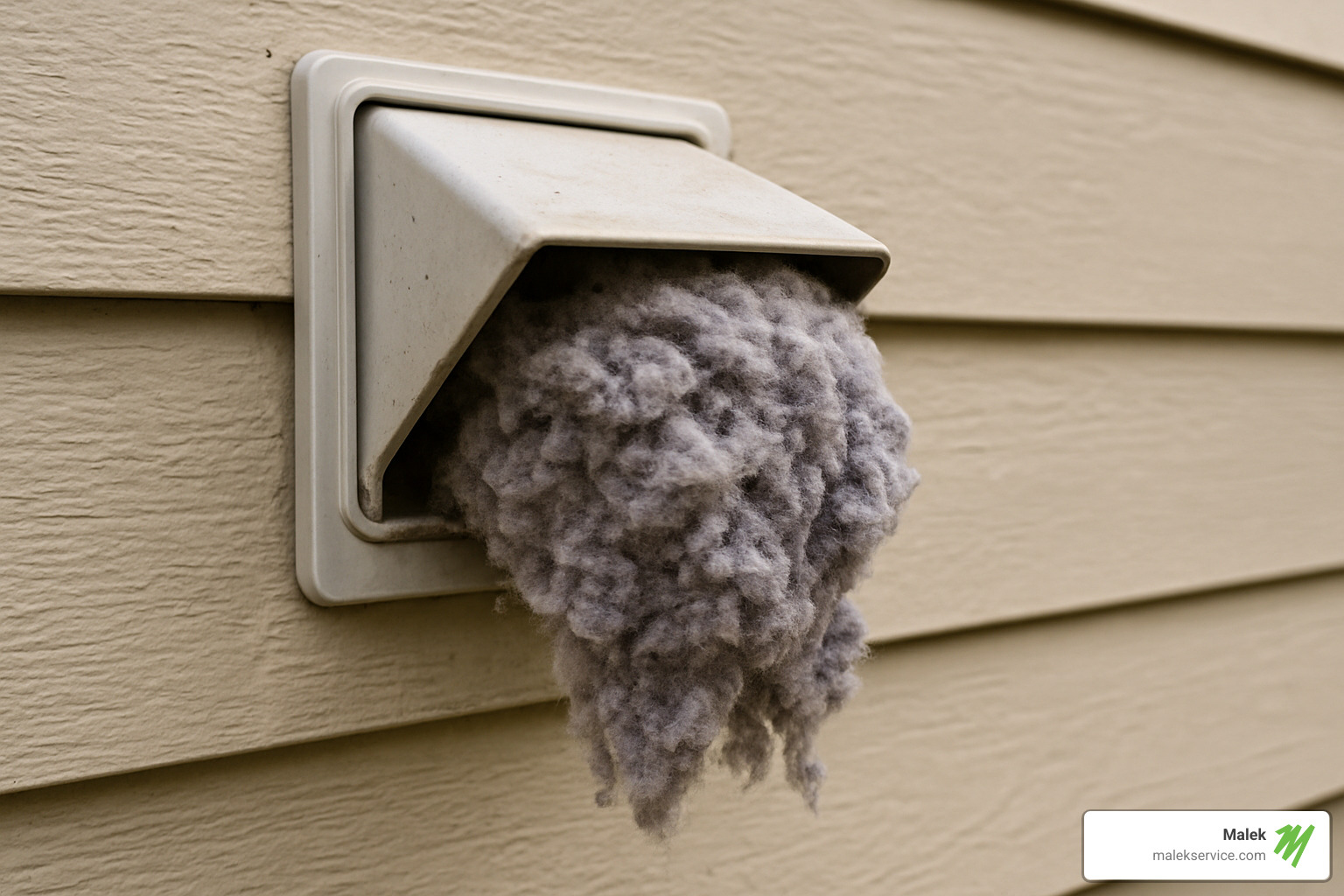 dryer vent exterior clogged with lint - dryer vent cleaning houston
