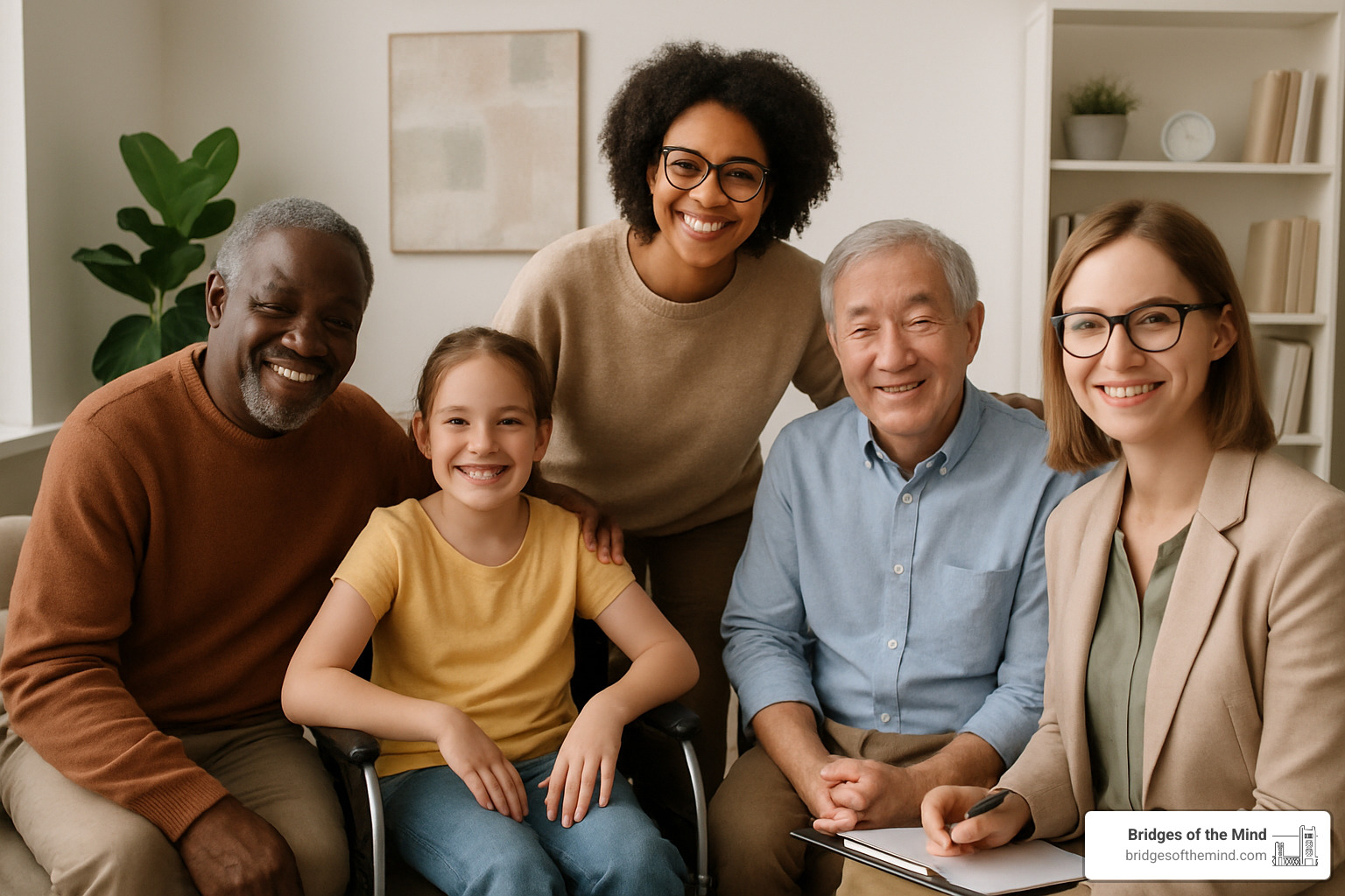 Diverse group of people representing different ages, races, and abilities - clinical psychologists in sacramento