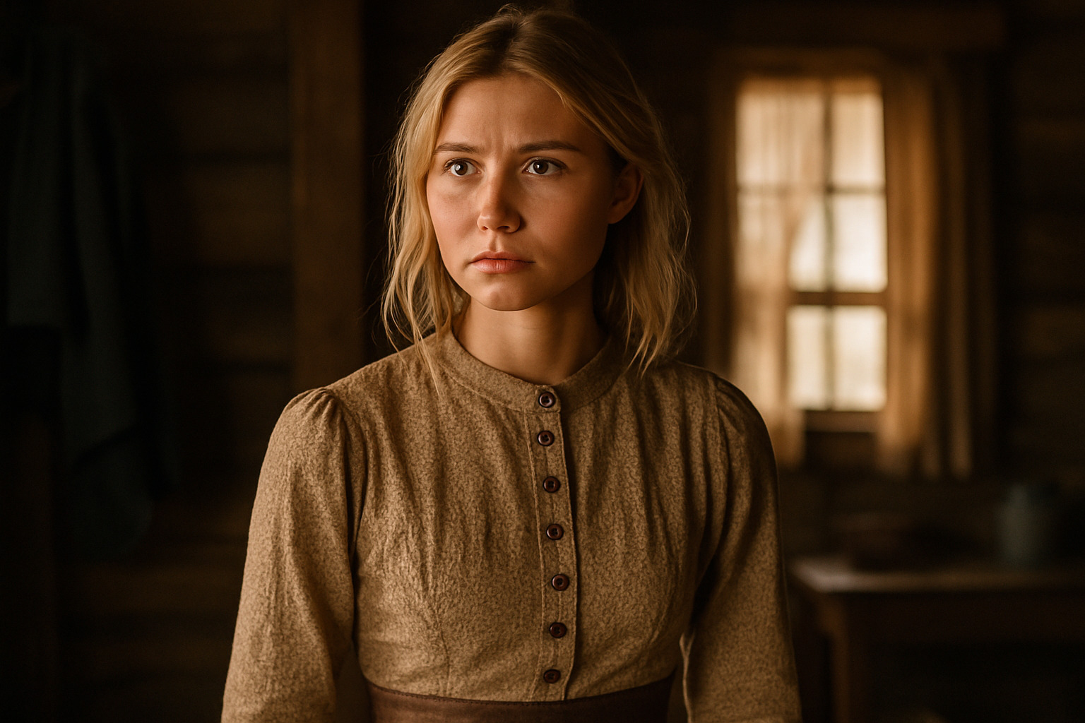 Isabel May in a scene from a major TV role - isabel may