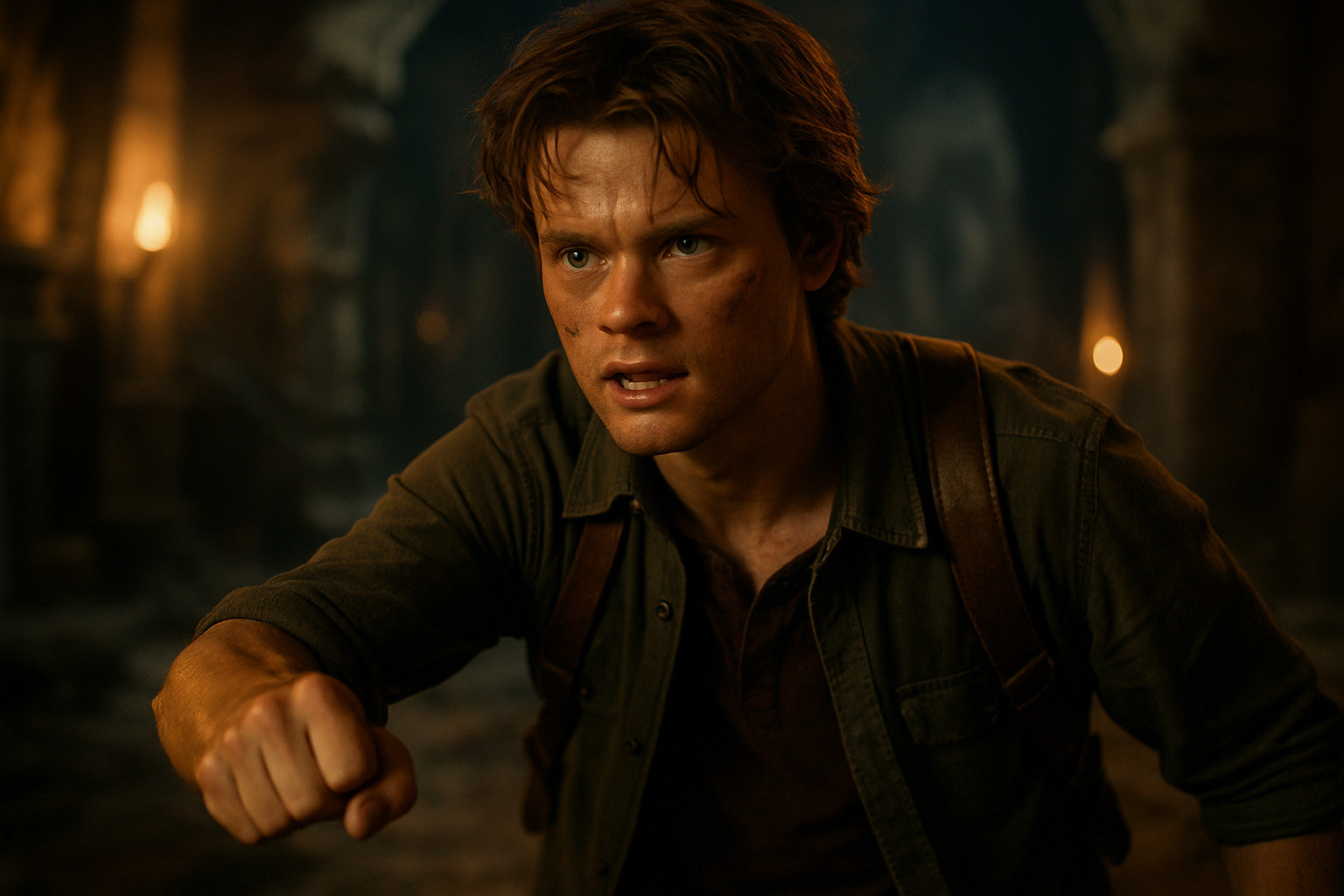 Rudy Pankow in Uncharted - rudy pankow