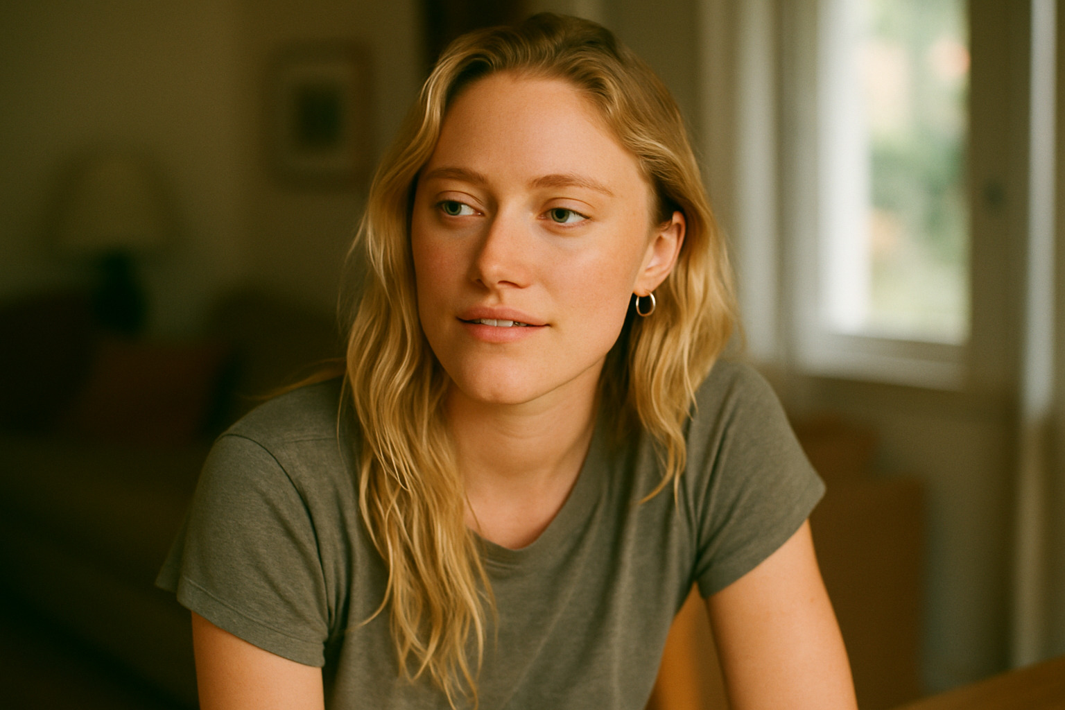 Maika Monroe in a candid, relaxed setting - maika monroe
