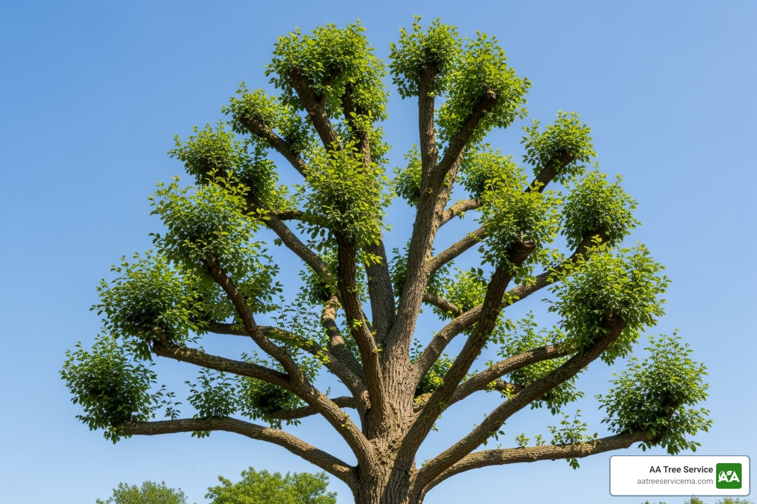 A healthy, well-pruned tree with strong structure - storm tree removal A healthy, well-pruned tree with strong structure - storm tree removal