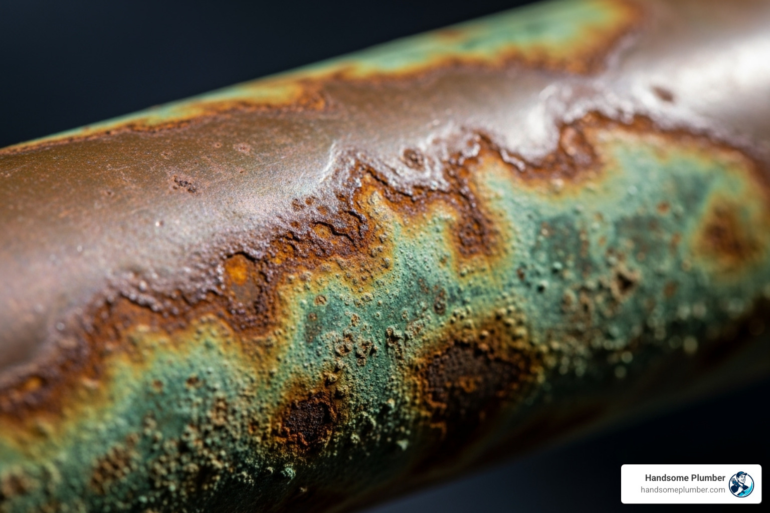 corroded copper pipe - slab leak repair services