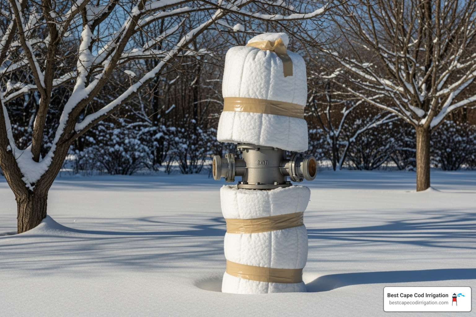 insulated backflow preventer - turning off irrigation system winter