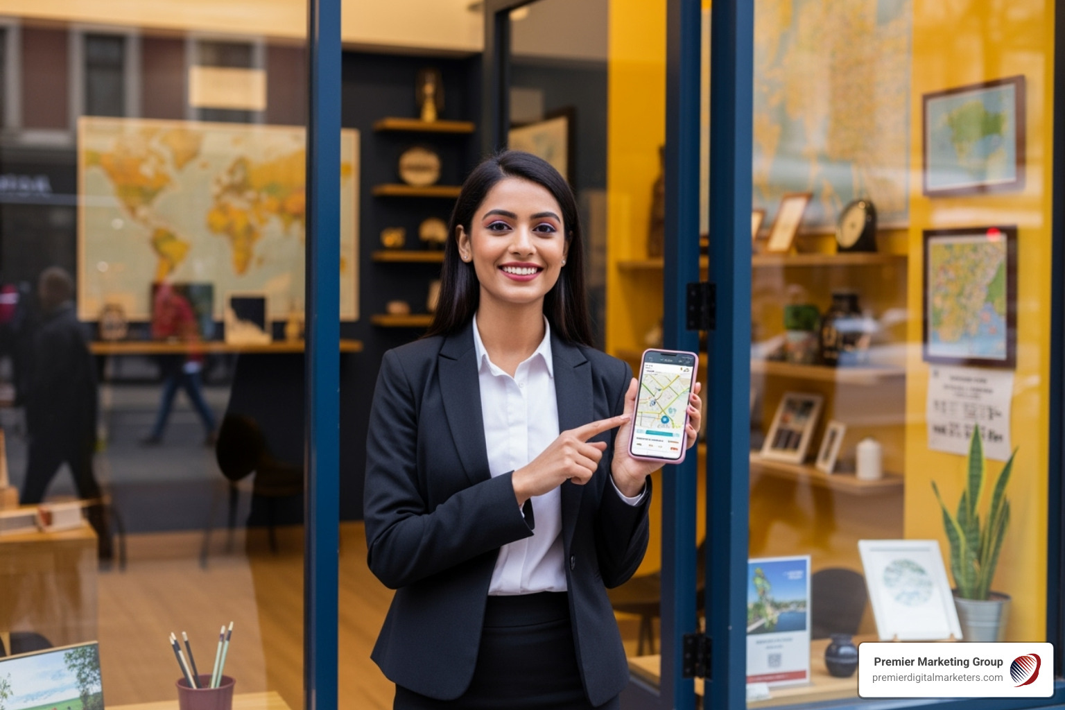Fully optimized Google Business Profile for a travel agency showing photos, services, reviews, and contact information - Local SEO for travel agencies