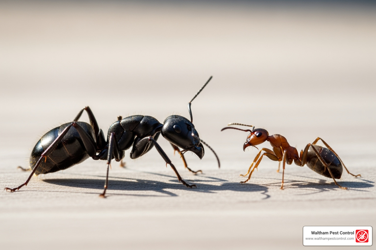 Carpenter ant to show its larger size compared to a common house ant - ant spray indoor