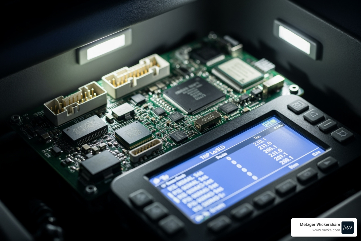 Electronic logging device (ELD) or black box from a commercial truck - Experienced truck accident lawyer