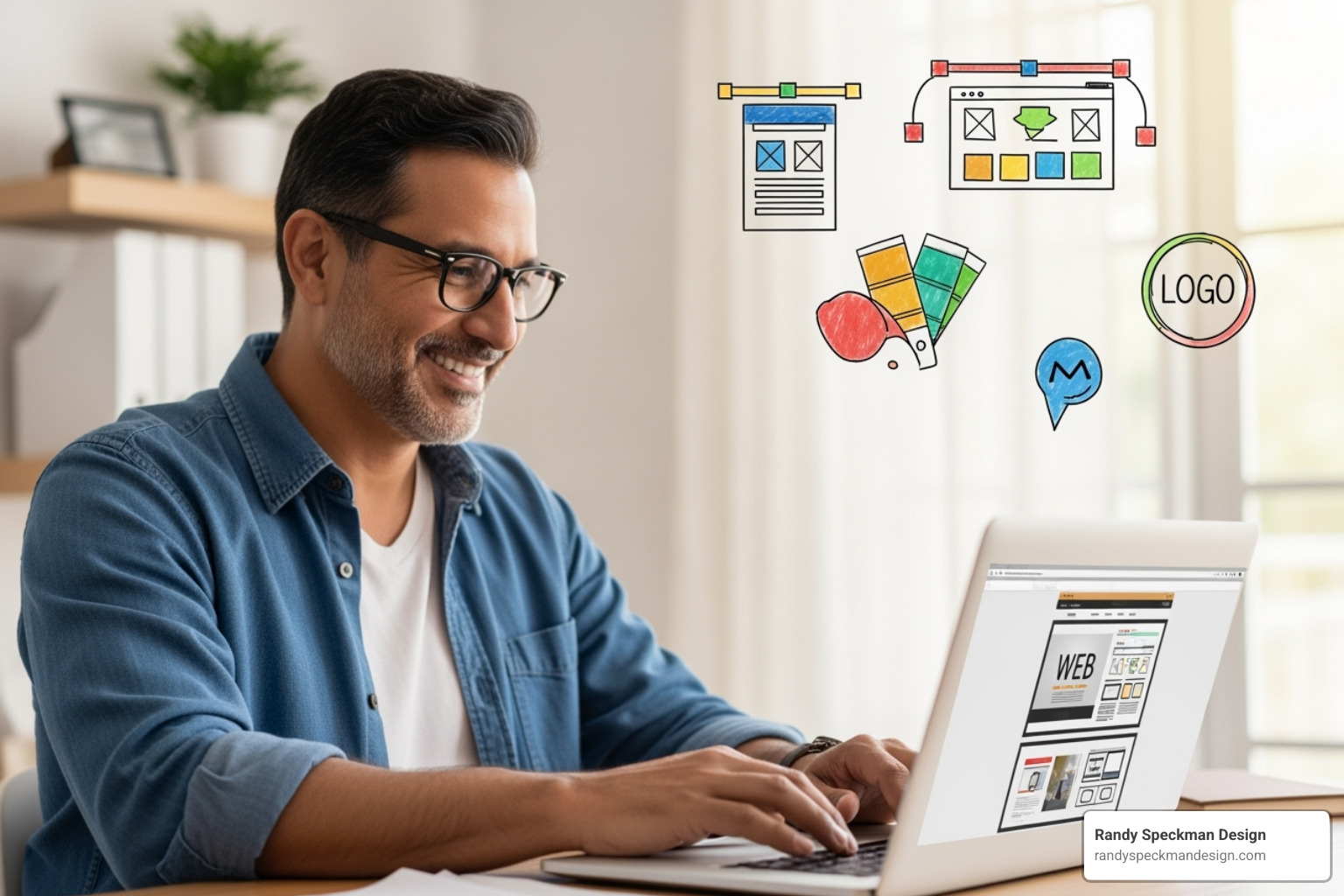 checklist showing common web design services including custom design, mobile responsiveness, SEO setup, content management, and ongoing support - affordable web design firm