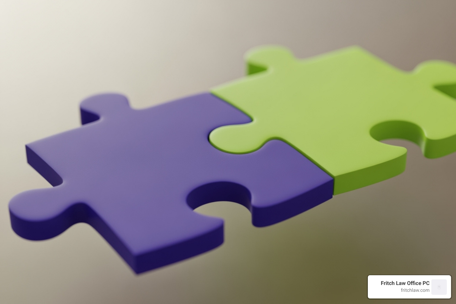 Two different colored puzzle pieces fitting together perfectly - m&a transaction