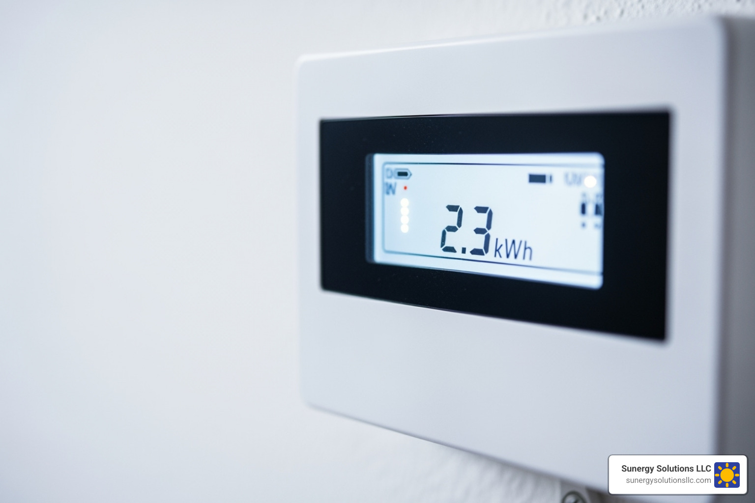 electricity meter showing low reading - solar return on investment
