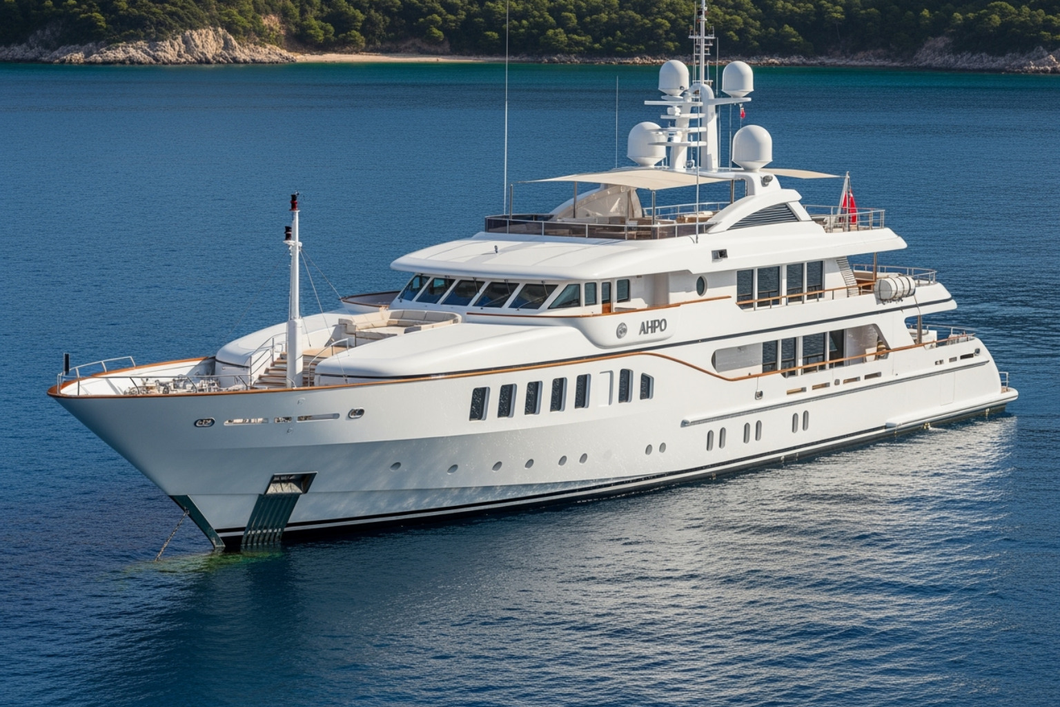 The 'AHPO' mega-yacht - dana white net worth