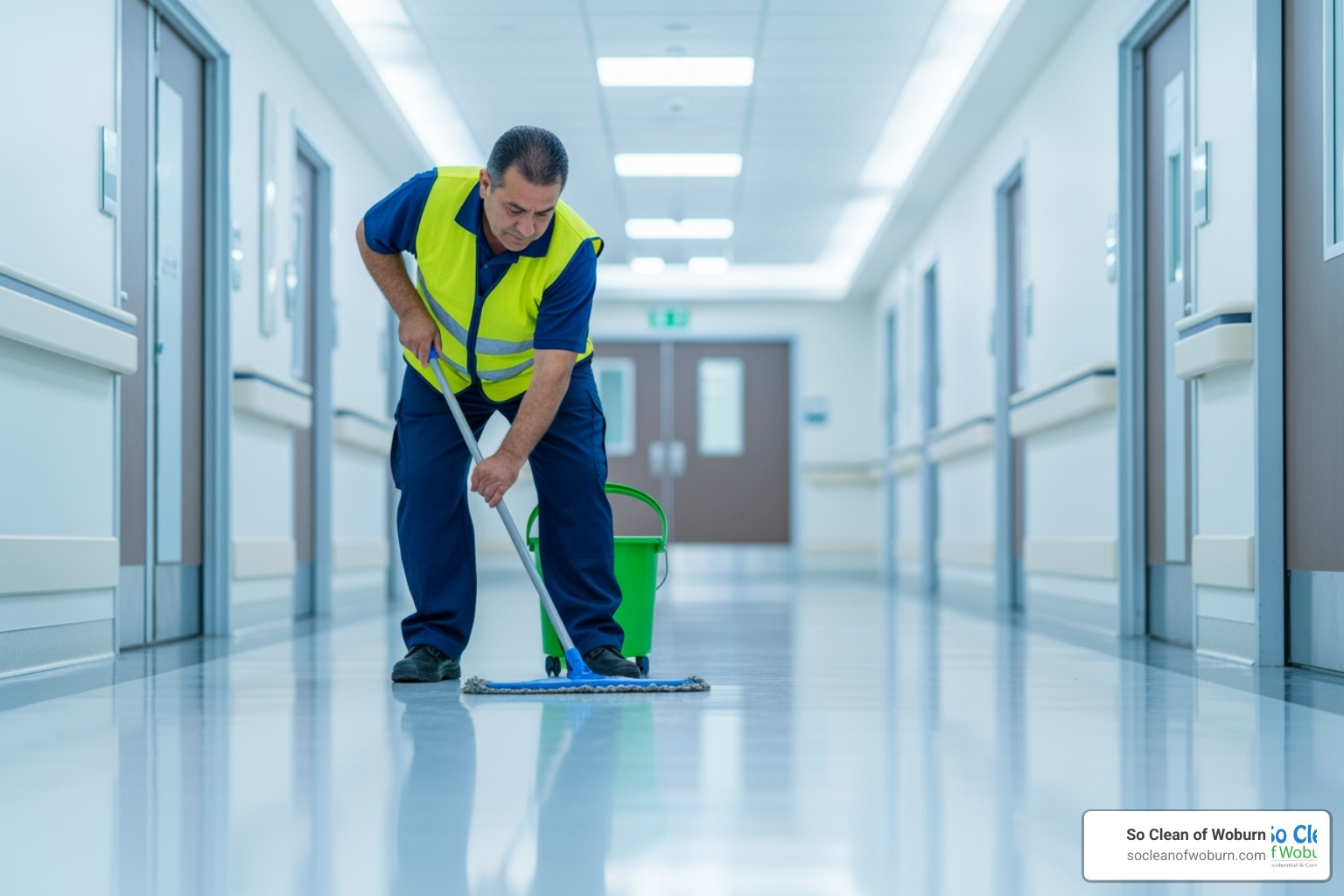 janitor cleaning in medical facility - Janitors