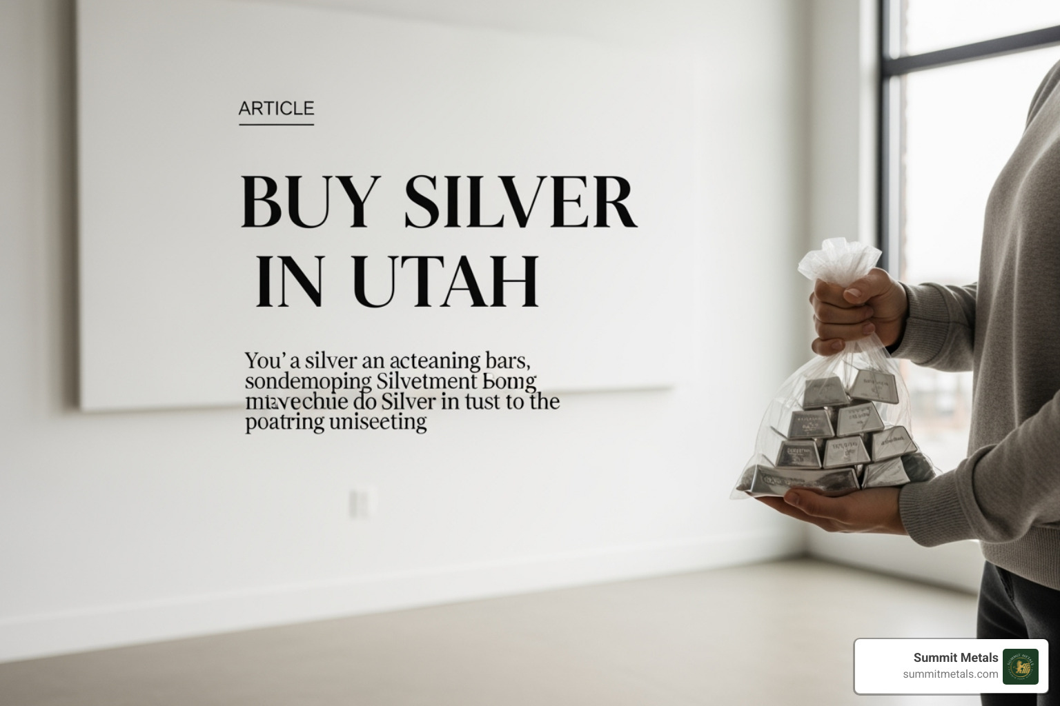 variety of silver products including bars, rounds, coins, and junk silver - Buy Silver in Utah