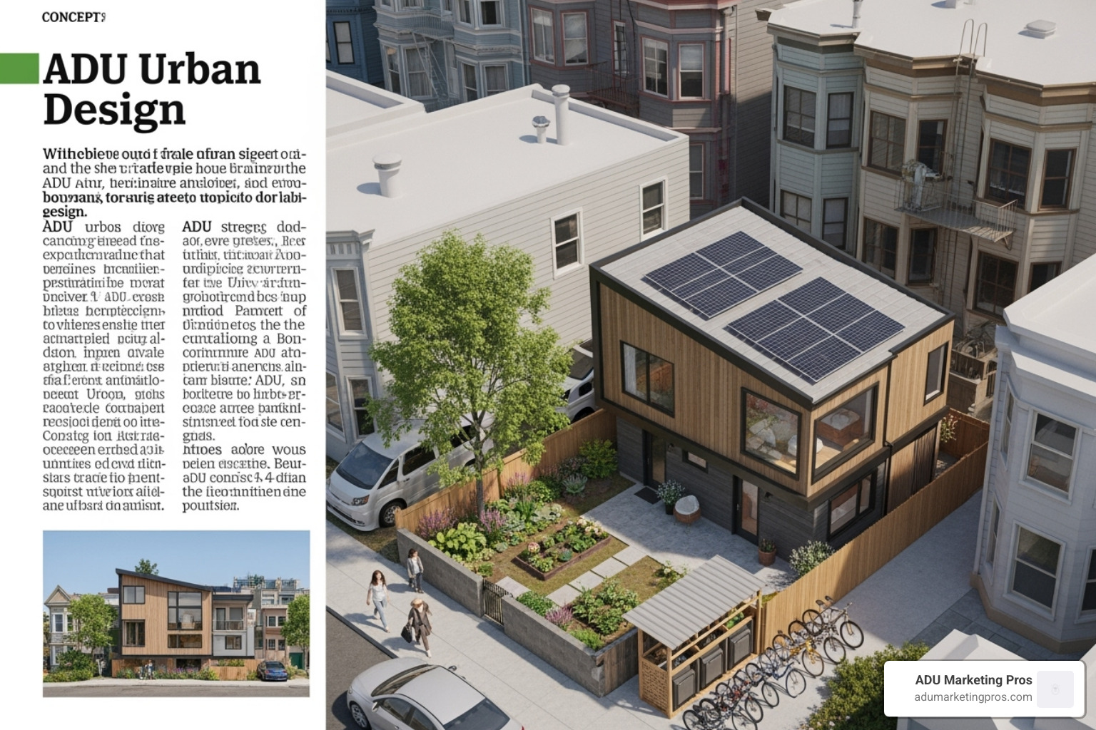 Diverse set of pre-approved ADU plan renderings from a city program - ADU urban design Diverse set of pre-approved ADU plan renderings from a city program - ADU urban design