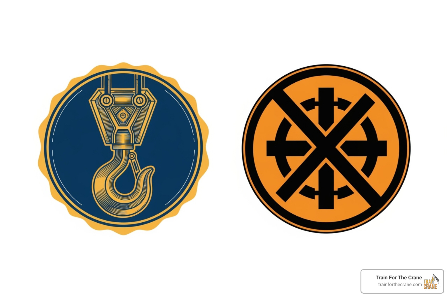 NCCCO and OSHA certification logos - Accredited crane training