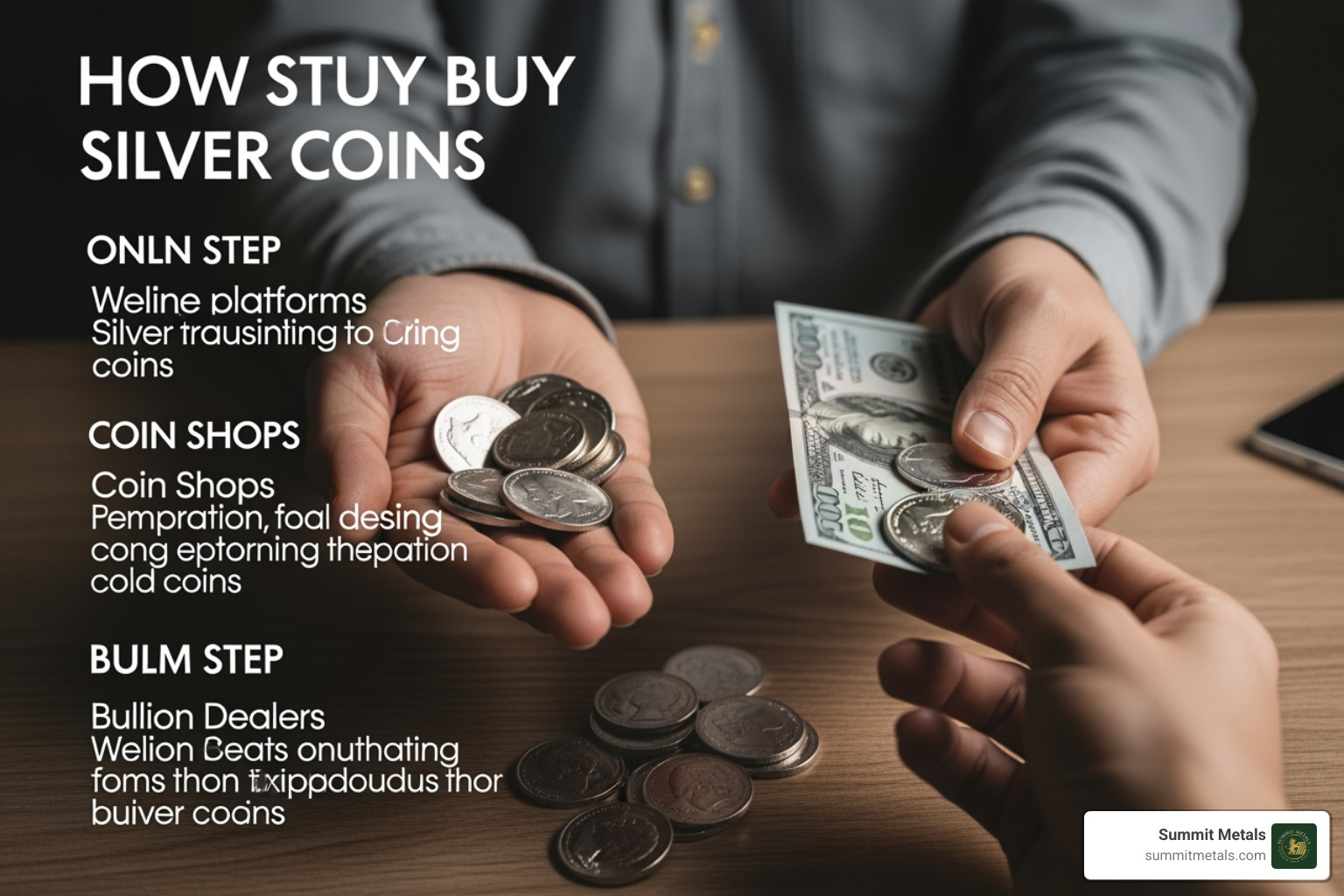 side-by-side comparison of bullion coins, numismatic coins, and constitutional silver - how do i buy silver coins