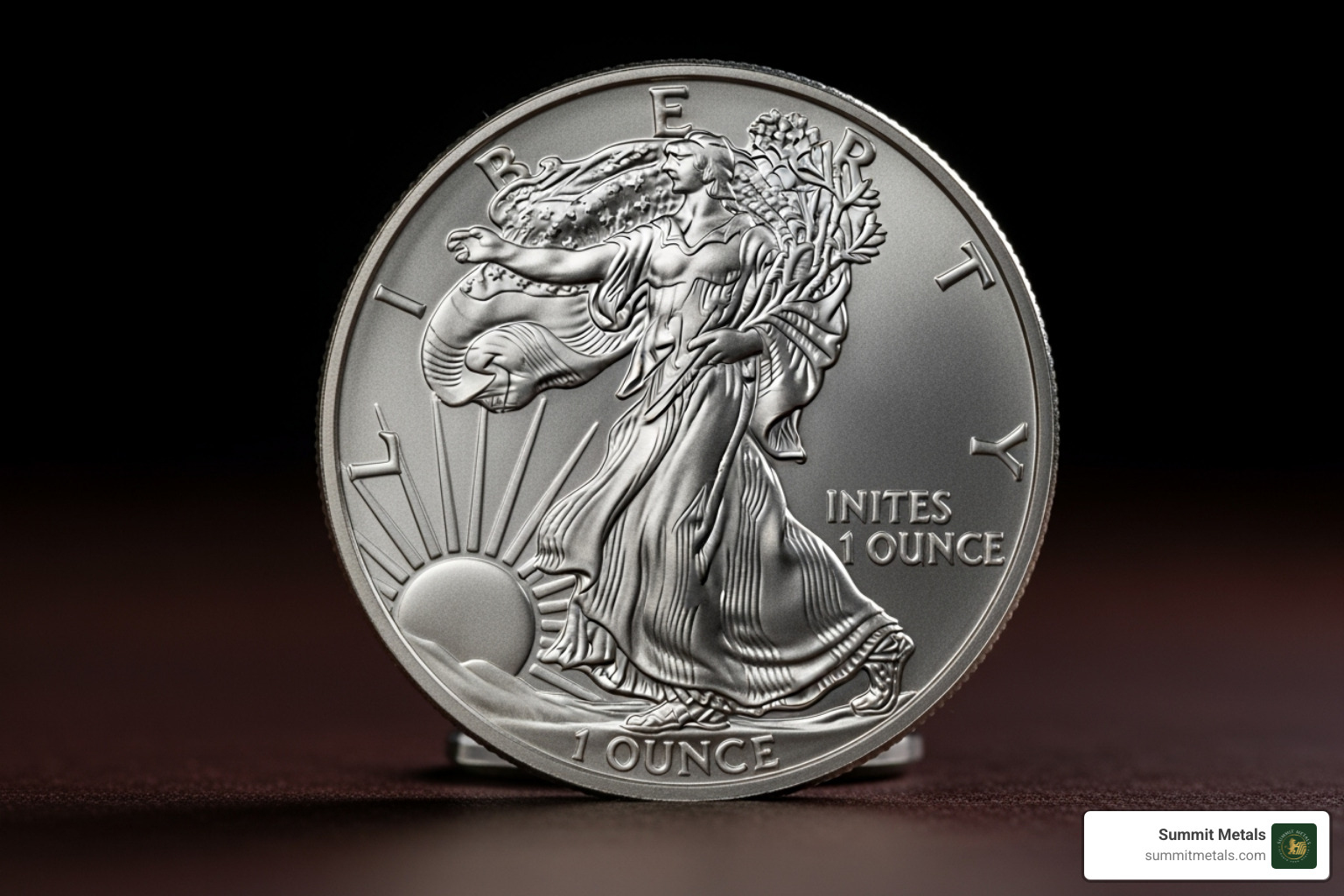Comparison of Type 1 Heraldic Eagle reverse and Type 2 Eagle Landing reverse designs - silver eagle 1 ounce