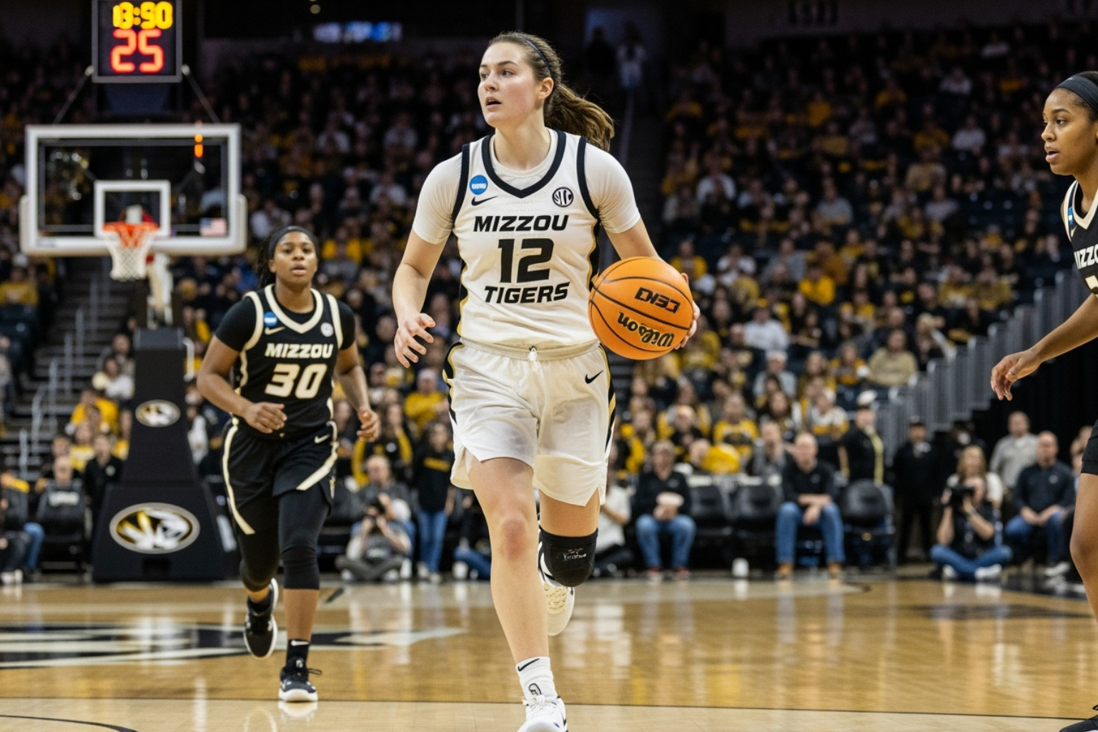 Sophie Cunningham playing for the Missouri Tigers - sophie cunningham