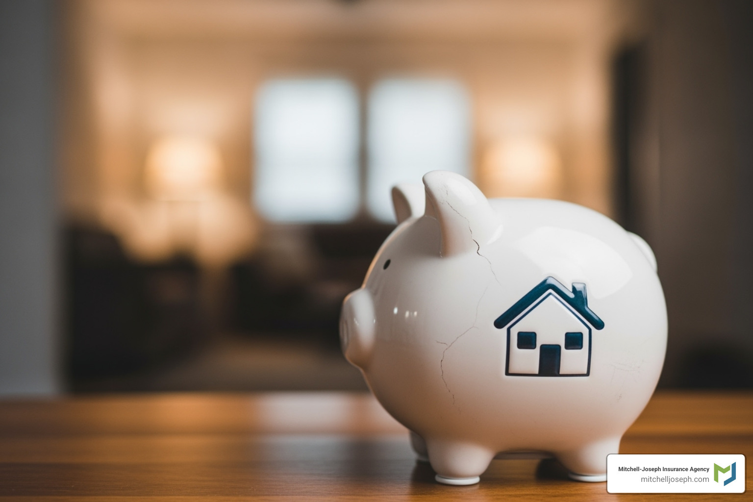 Piggy bank with a house icon on it - Cheap homeowners insurance New York Piggy bank with a house icon on it - Cheap homeowners insurance New York