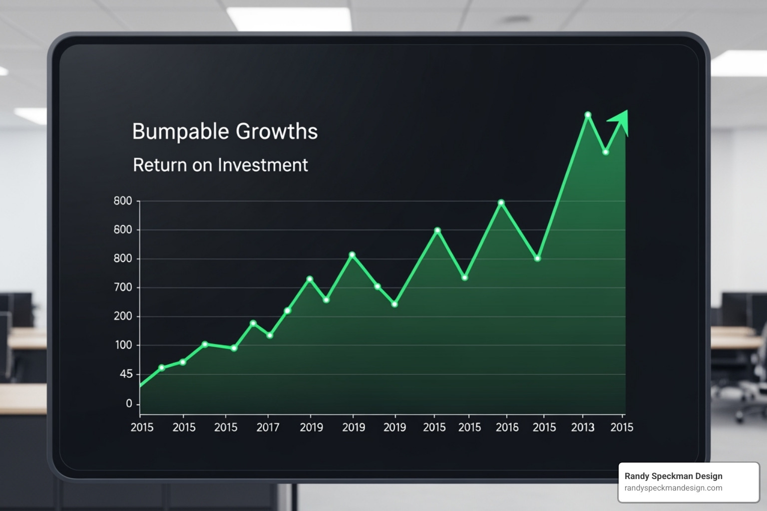 chart showing SEO growth and ROI over time - backlink building service