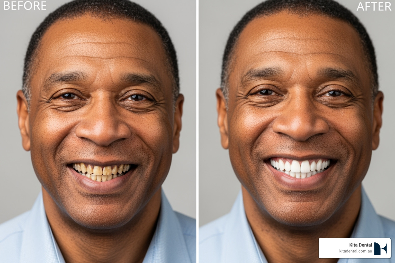 before and after smile makeover change - mascot dental care before and after smile makeover change - mascot dental care