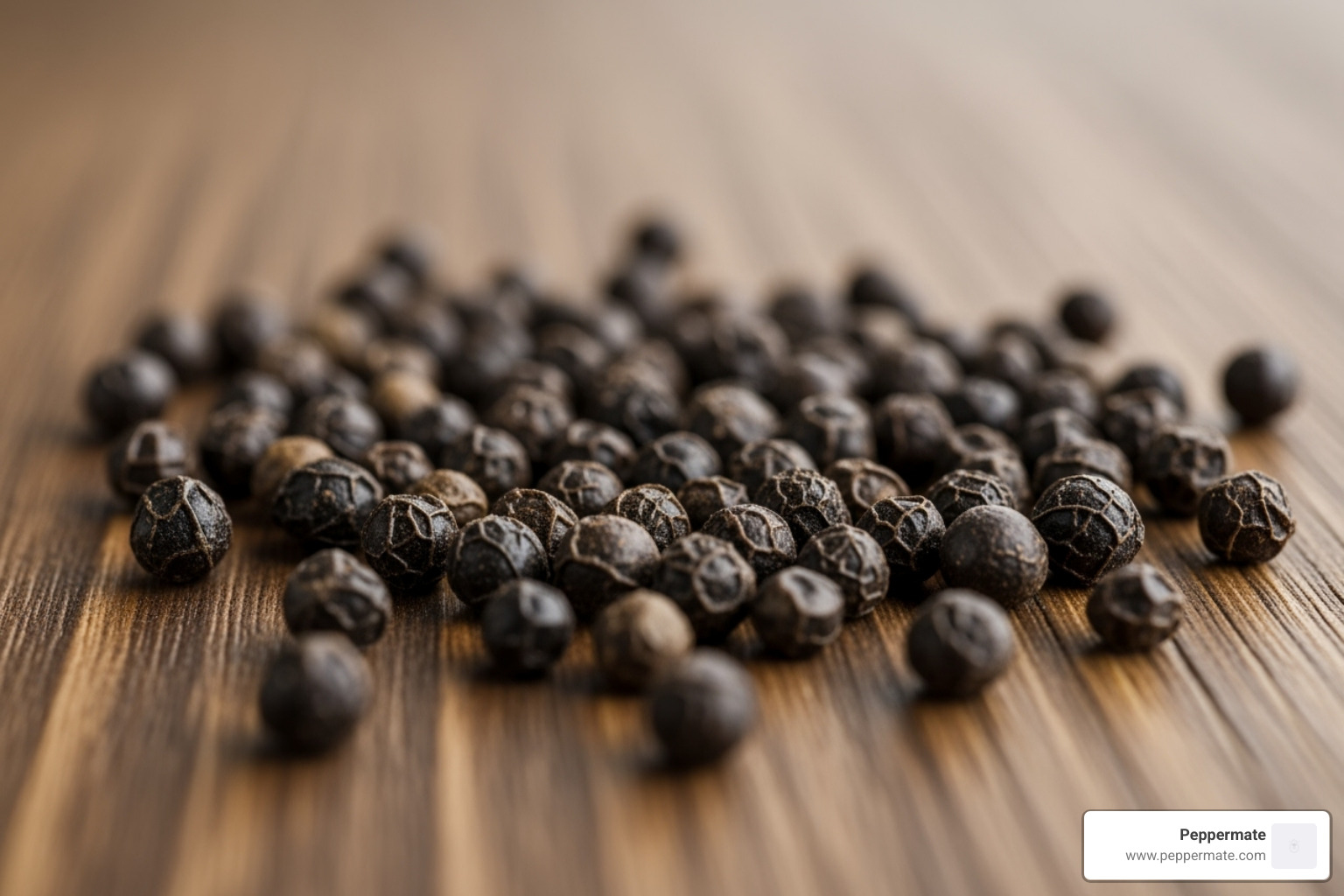close-up shot of table grind black pepper texture - what is table grind black pepper