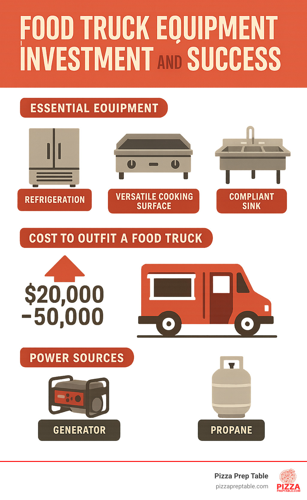 food truck equipment investment and success - food truck equipment infographic  food truck equipment investment and success - food truck equipment infographic