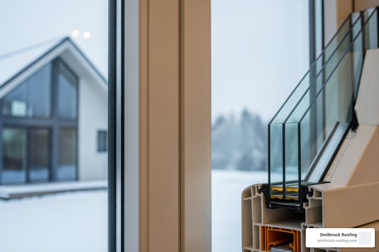 Cross-section diagram of triple-pane window showing three glass layers, gas fills, and Low-E coatings - best windows for insulation Cross-section diagram of triple-pane window showing three glass layers, gas fills, and Low-E coatings - best windows for insulation