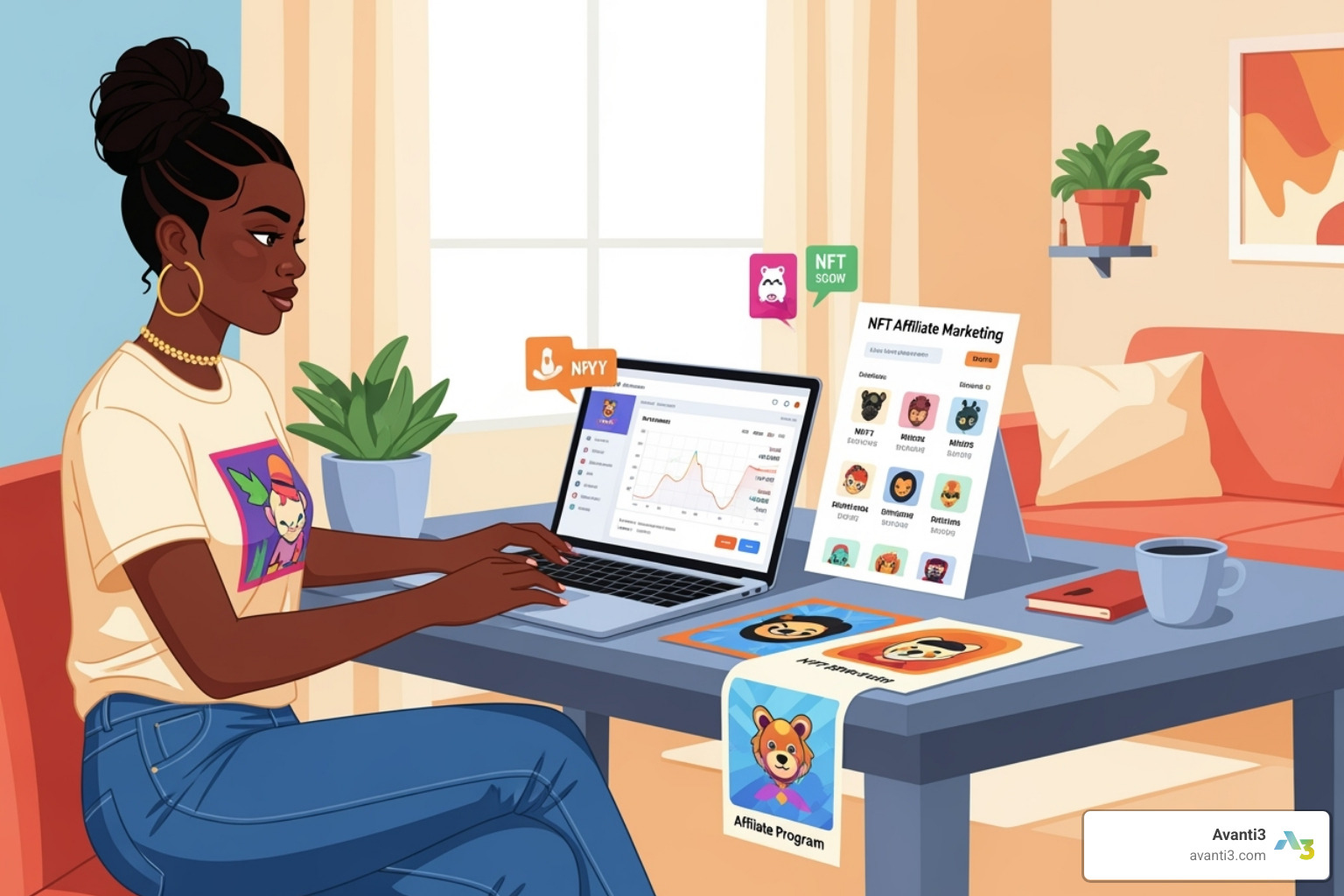 No-code NFT creation software interface - NFT affiliate marketing